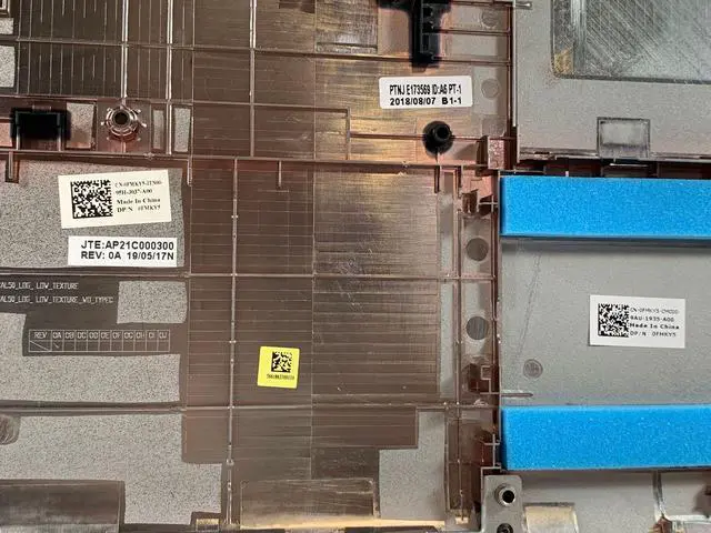 Alt view image 3 of 4 - Dell Inspiron 15 5000 5570 5575 Bottom Base Lower Case Cover Black FMKY5 0FMKY5 CN-0FMKY5