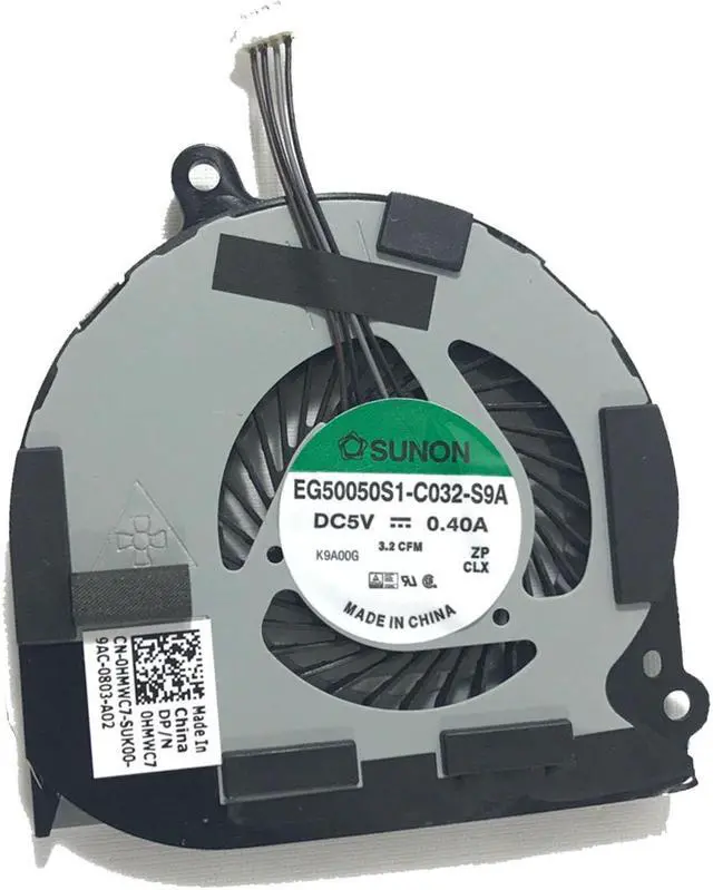 Main image of Dell Latitude E7450 4-Pins 5V W/Integrated Intel GPU CPU Cooling Fan DC28000F5SL HMWC7 0HMWC7 CN-0HMWC7 CHC03