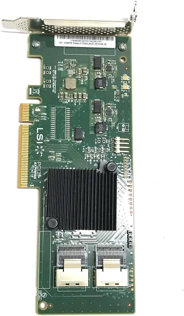 Alt view image 3 of 7 - LSI Logic 500605B 6Gbps 2 Ports SAS PCI Express RAID Controller Card SAS9201-8i 45W9122 H3-25268
