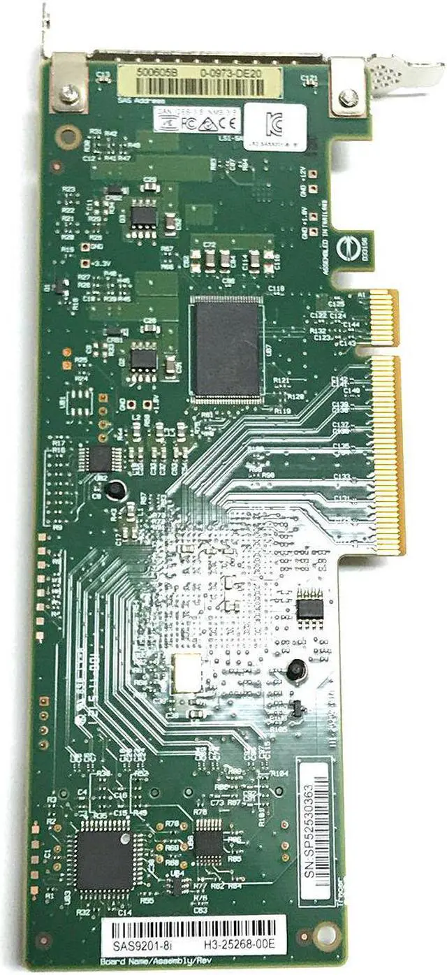 Alt view image 4 of 7 - LSI Logic 500605B 6Gbps 2 Ports SAS PCI Express RAID Controller Card SAS9201-8i 45W9122 H3-25268