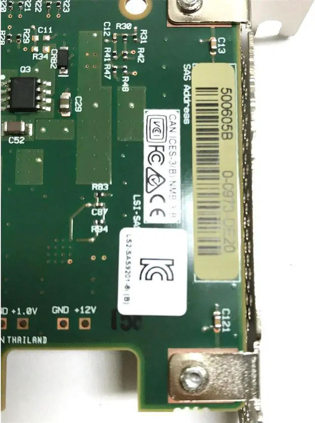 Alt view image 6 of 7 - LSI Logic 500605B 6Gbps 2 Ports SAS PCI Express RAID Controller Card SAS9201-8i 45W9122 H3-25268