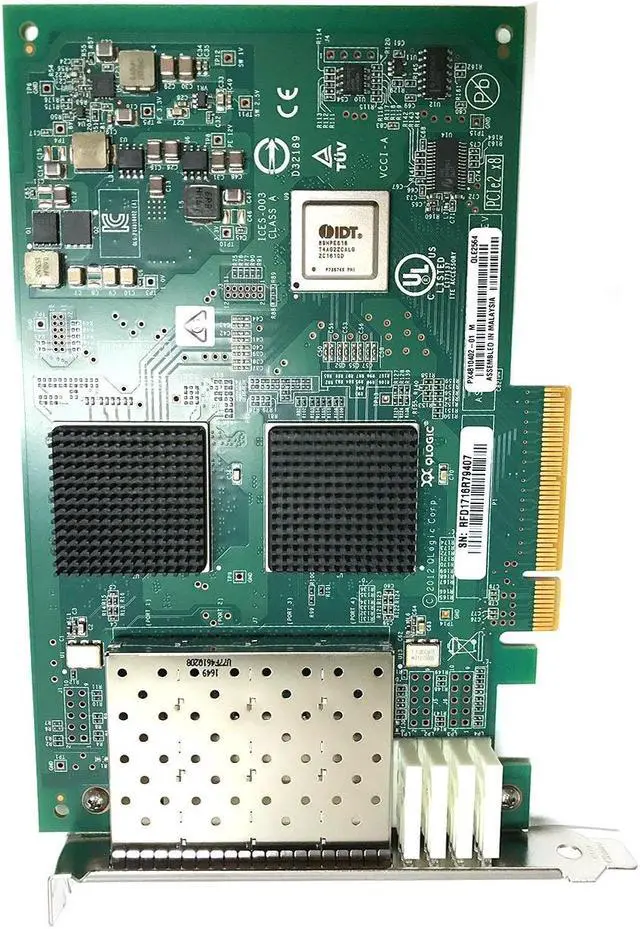 Alt view image 3 of 13 - Qlogic QLE2564 PCI-E x 8 Transfer Speed 8Gb Transfer Rate PCI-E Interface 4 Port Fiber Channel Host Bus Adapter PX4810402-01
