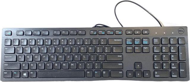 Dell KB216-BK-US Multimedia Desktop Slim English Wired USB Keyboard QWERTY  104-Keys (Standard) Black Multimedia Integration Enhanced Function Quiet 