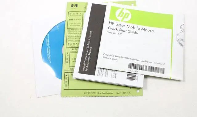 Alt view image 7 of 8 - Genuine HP Compaq BZ023AA USB Mobile Laser Mouse Black 634652-001 498105-001