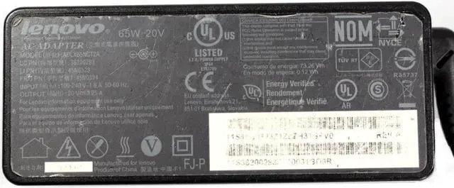 Alt view image 5 of 6 - Lenovo 45N0324 Lenovo 65 Watt 20V 2Pin Ac Adapter-45N0324