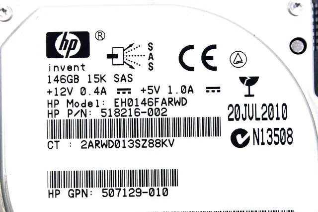 Alt view image 2 of 16 - HP 518216-002 146GB 2.5" 15K RPM SAS HDD Seagate 0B24372 EH0146FARWD