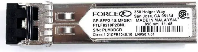 Alt view image 2 of 10 - Dell 2GB Fibre Channel SW SFP Tranceiver Module GF76J FTLF8519P3BNL-FC