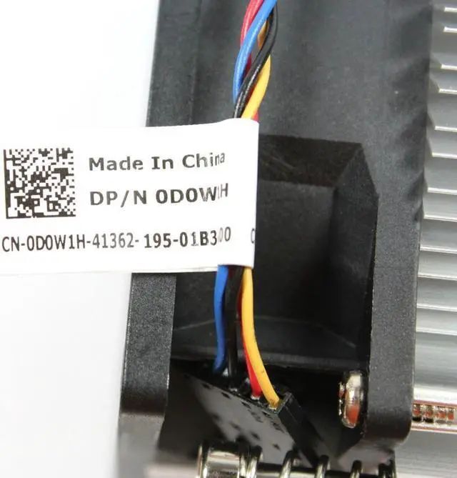 Alt view image 4 of 4 - Genuine Original Dell Precision T1600 T1650 T1700 CPU Desktop Cooling Fan with Heatsink D0W1H