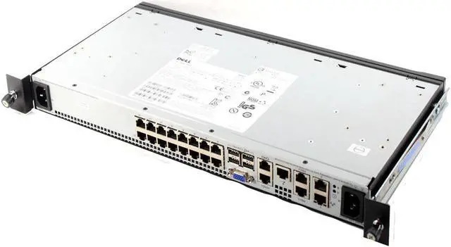 Alt view image 4 of 6 - OEM Dell KVM 2162DS 16 Ports IP Server Console Remote Network HUB Switch 20CFR