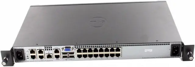 Alt view image 3 of 6 - Dell KVM 2162DS Remote Console Switch 16 ports Dual Gigabit Ethernet ports Dual-stack IPv4 and IPv6 - H41R2