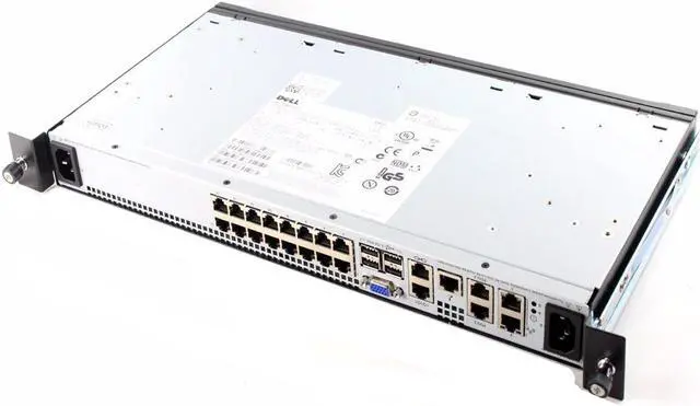 Alt view image 4 of 6 - Dell KVM 2162DS Remote Console Switch 16 ports Dual Gigabit Ethernet ports Dual-stack IPv4 and IPv6 - H41R2