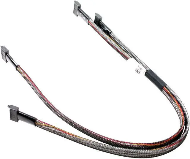Alt view image 2 of 4 - Dell PowerEdge R820 Dual mini SAS Controller Cable DKPPM 0DKPPM CN-0DKPPM