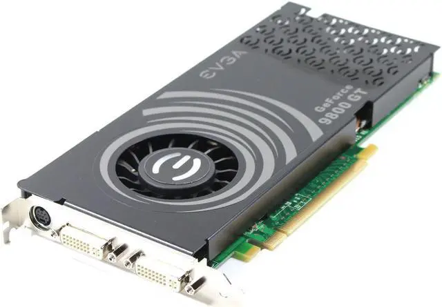Main image of EVGA Nvidia GeForce 9800 GT 1GB DDR3 256-bit DirectX 10 PCI Express 2.0 x16 Dual DVI PCI-E Video Card 01G-P3-N981-TR V9YND