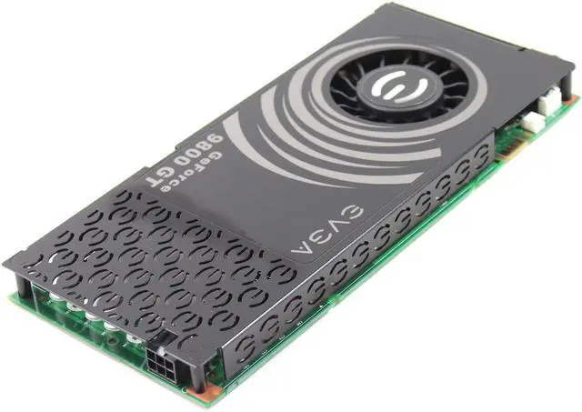 Alt view image 2 of 6 - EVGA Nvidia GeForce 9800 GT 1GB DDR3 256-bit DirectX 10 PCI Express 2.0 x16 Dual DVI PCI-E Video Card 01G-P3-N981-TR V9YND