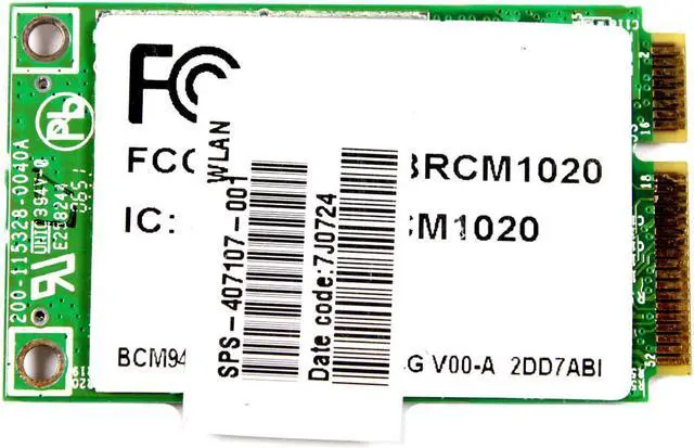 Alt view image 2 of 3 - New HP Pavilion dv2000 Laptop WiFi Wireless Card 395261-001 416376-001 Compaq Presario V3000