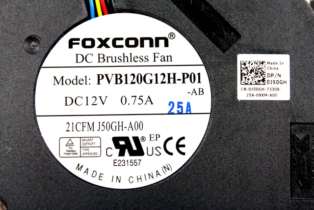 Alt view image 3 of 4 - New Dell Optiplex 3010 7010 9010 390 790 990 12V 4-Pin SFF CPU Fan with Heatsink J50GH 0J50GH