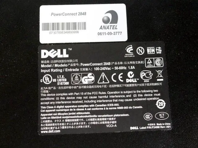 Alt view image 4 of 5 - Dell PowerConnect 2848 48 Port Managed Gigabit Ethernet Switch F496K 0F496K
