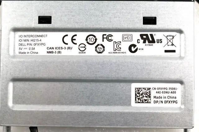 Alt view image 6 of 6 - Dell 3.5" Flash Media Memory Card Reader FXYPG 0FXYPG CN-0FXYPG