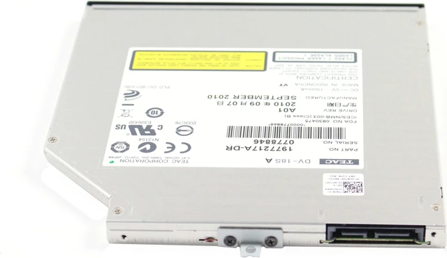 Alt view image 3 of 6 - Genuine Dell Precision M6400 M6500 Laptop DVD-ROM Drive SATA DV-18S U872P 0U872P CN-0U872P