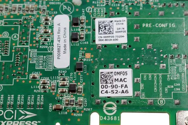 Alt view image 5 of 5 - New Dell OCe14102B-N1-D 10Gb/s SFP+ Dual Ports PCI Express Wireless Network Card 0MF05 00MF05 CN-00MF05