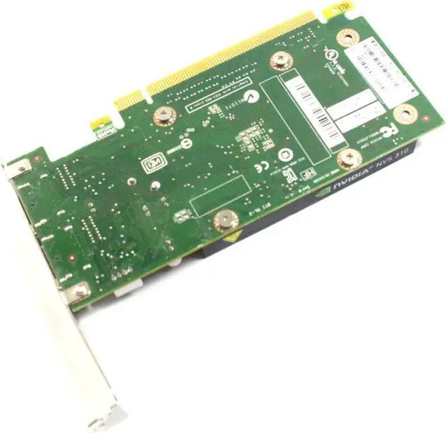 Alt view image 6 of 8 - NVIDIA Quadro NVS 310 2560x1600 512 MB DDR3 SDRAM PCI Express 2.0 x16 Video Graphic Card 678929-002 707252-001 QUADRONVS310
