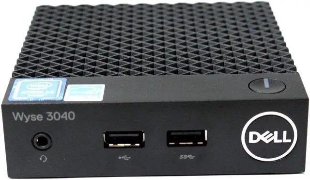 Main image of Dell Wyse N10D - 3040 Thin Client Intel Atom X5-Z8350 1.44 GHz 2 GB 8 GB SSD OS THINOS 8.3 Ethernet RJ45 FGYD2