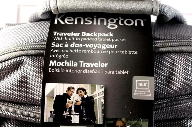 Alt view image 3 of 11 - Kensington K62581 15.6" Nylon Traveller Laptop Backpack 0K62581 CN-0K62581 K26581CL