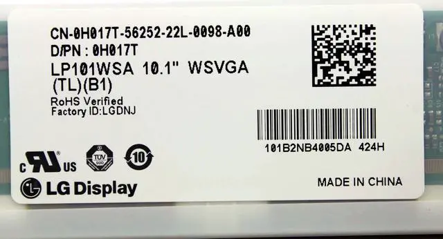Alt view image 5 of 6 - New Dell Inspiron Mini 10 (1024x600) WSVGA 10.1" Laptop LED LCD TouchScreen Display Panel LP101WSA (TL) (B1) 3JK19 H017T CN-0H017T