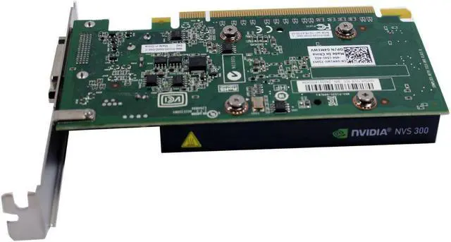Alt view image 3 of 5 - Dell Nvidia Quadro NVS 300 DDR3 512MB PCI-E x16 DMS-59 Video Graphics Card 04M1WV CN-04M1WV