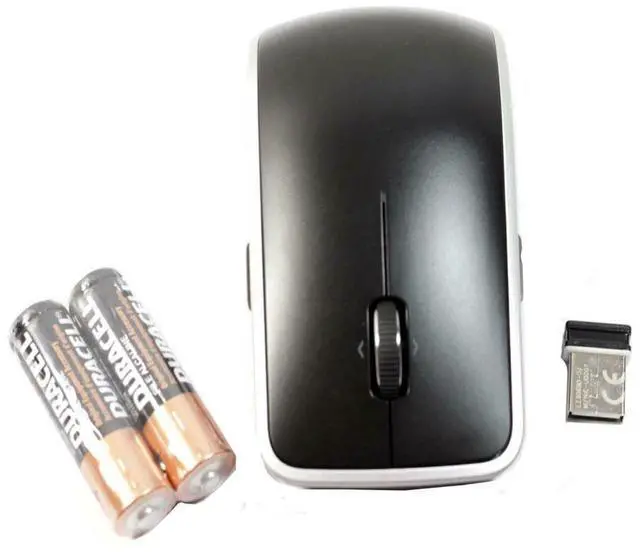 Alt view image 2 of 3 - NEW Dell WM514 Wireless USB Laser Mouse With Paired Receiver & Batteries DR1KP 0DR1KP