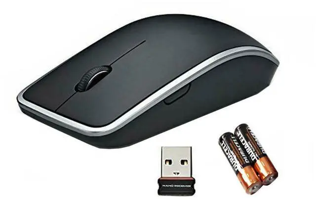 Main image of NEW Dell WM514 Wireless USB Laser Mouse With Paired Receiver & Batteries DR1KP 0DR1KP