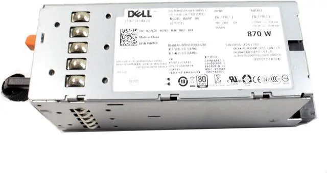Alt view image 5 of 6 - Dell PowerEdge R710 T610 870w HOT SWAP Power Supply A870P-S0 PT164 VT6G4 YFG1C 7NVX8