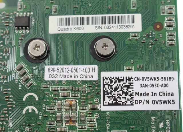 Alt view image 4 of 4 - Dell NVIDIA Quadro K600 1GB GDDR3 128-Bit PCI-Express x16 Workstation Video Graphic Card V5WK5 0V5WK5