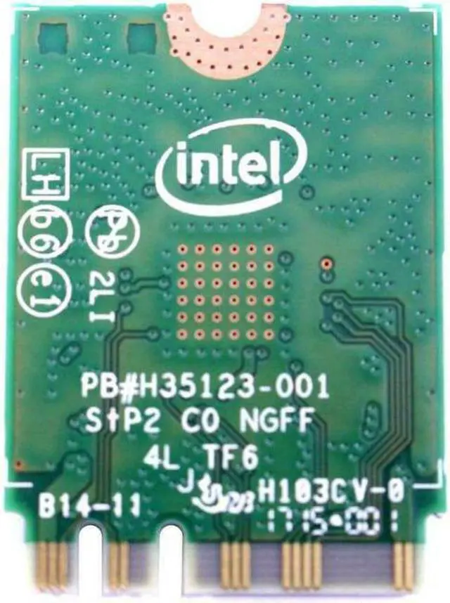 Alt view image 2 of 2 - Genuine Dell 7265NGW Intel Dual Band Wireless-AC 7265 Bluetooth 4.0 PCI-E Wlan WiFi Wireless Card V7RMP 0V7RMP