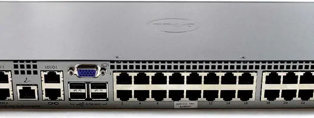 Alt view image 5 of 8 - NEW Dell F4W28 PowerEdge 4322DS KVM-4322DS 32-Port Server Remote Console Rack-Mountable Switch 0F4W28 CN-0F4W28