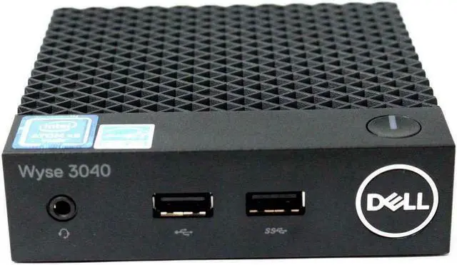 Main image of Dell Wyse N10D - 3040 Thin Client Intel Atom X5-Z8350 1.44 GHz 2 GB 8 GB SSD OS: THINOS 8.5 Ethernet - RJ45 & Wifi 9D3FH