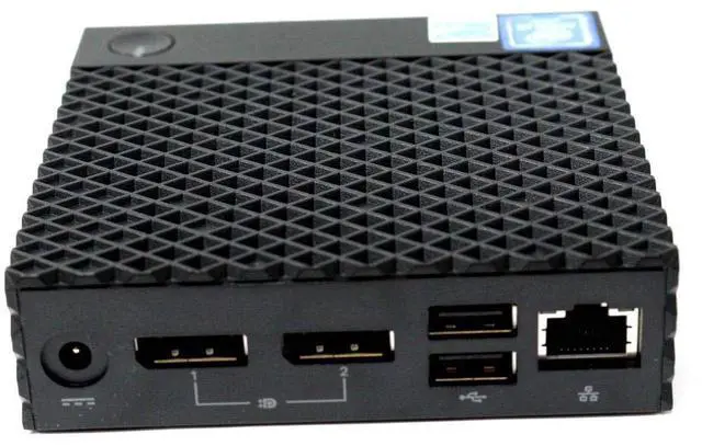 Alt view image 3 of 6 - Dell Wyse N10D - 3040 Thin Client Intel Atom Z8350 1.40 GHz 2 GB 8 GB SSD OS: ThinOS 8.4 Ethernet - RJ45 456M3