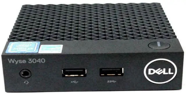 Main image of Dell Wyse 3040 Thin Client Intel Atom CPU 1.44GHz 16GB SSD 2GB RAM OS: ThinOS 8.5 Ethernet RJ45 9D3FH
