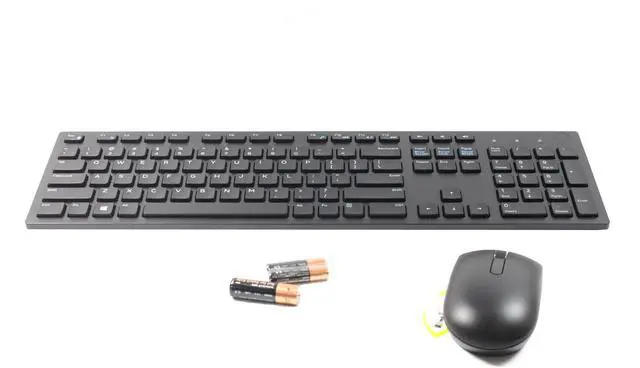 Alt view image 3 of 4 - Dell KM636 Black Wireless Keyboard & Mouse With Batteries WK636T 06XV7 006XV7 CN-006XV7
