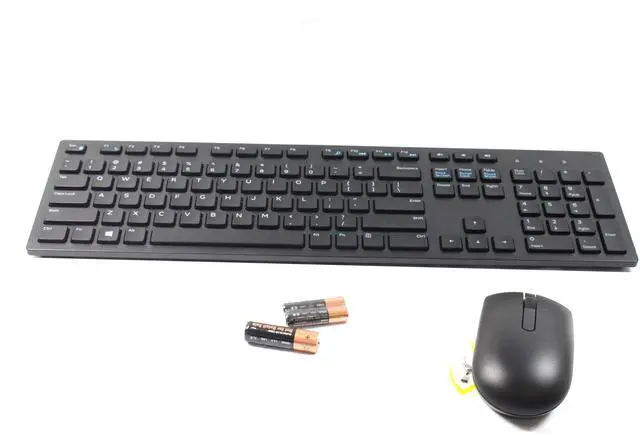 Alt view image 2 of 4 - Dell KM636 Black Wireless Keyboard & Mouse With Batteries WK636T 06XV7 006XV7 CN-006XV7