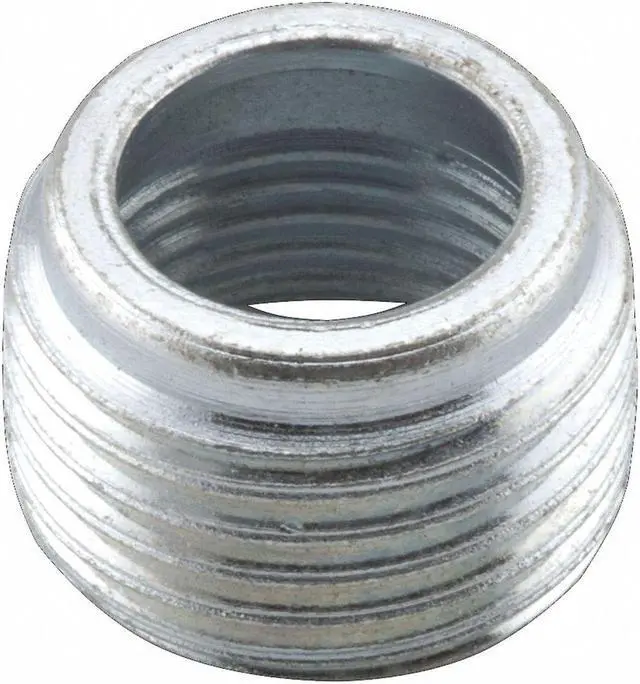 Main image of RACO 1143 IMC Bushing, 1 in x 1/2 in, Threaded, Steel, Zinc Plated, Gray