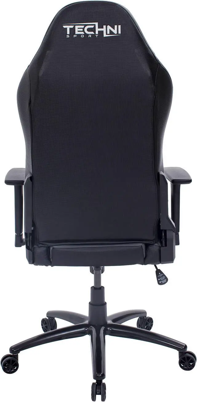 Alt view image 3 of 5 - Urban Designs Chevron Ergonomic Racer Style Video Gaming Chair - Grey Black