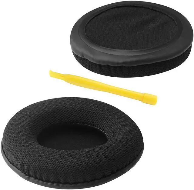 Alt view image 2 of 6 - Geekria Comfort Mesh Fabric Replacement Ear Pads for Turtle Beach Ear Force XP500, XP400, XP300, XO FOUR, XO THREE, XO ONE Gaming Headphones Earpads, Headset Ear Cushion Repair Parts (Black)