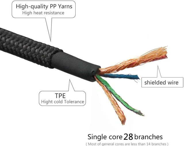 Alt view image 6 of 11 - Geekria Apollo Upgrade Cable for AKG K430 K450 K451 K452 Q460 K480_ JBL J55 J55a J55i J88 J88a J88i Headphones and More _ Tan