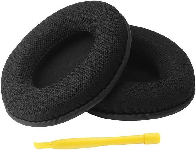 Alt view image 4 of 6 - Geekria Comfort Mesh Fabric Replacement Ear Pads for Turtle Beach Ear Force XP500, XP400, XP300, XO FOUR, XO THREE, XO ONE Gaming Headphones Earpads, Headset Ear Cushion Repair Parts (Black)