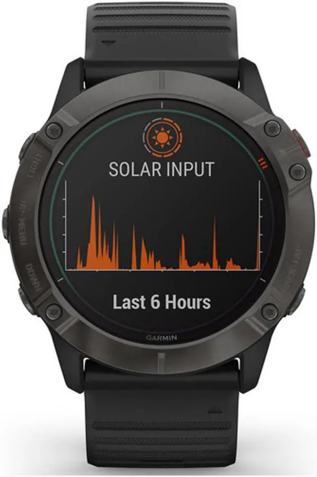 Alt view image 9 of 20 - Garmin FENIX6XPSTGB fenix 6X - Pro Solar Edition - Carbon