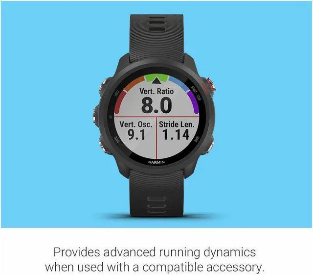 Alt view image 7 of 20 - Garmin Forerunner 245 Music Black Forerunner 245 Music GPS Running Smartwatch