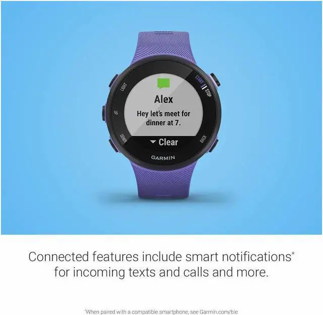 Alt view image 17 of 20 - Garmin Forerunner 45s, 39MM Easy-to-Use GPS Running Watch with Garmin Coach Free Training Plan Support (Purple)