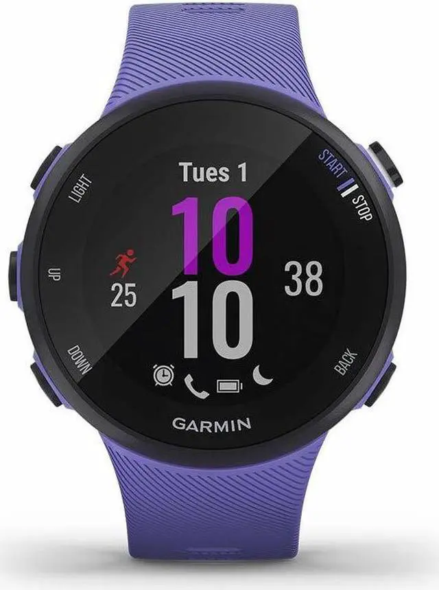 Alt view image 16 of 20 - Garmin Forerunner 45s, 39MM Easy-to-Use GPS Running Watch with Garmin Coach Free Training Plan Support (Purple)