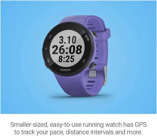 Alt view image 19 of 20 - Garmin Forerunner 45s, 39MM Easy-to-Use GPS Running Watch with Garmin Coach Free Training Plan Support (Purple)